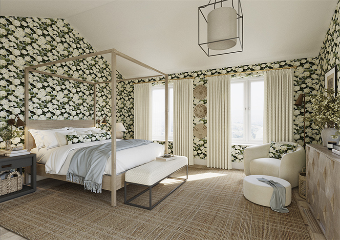 Scallop and Bud, Cashmere - Made to Measure Curtains - Image 7